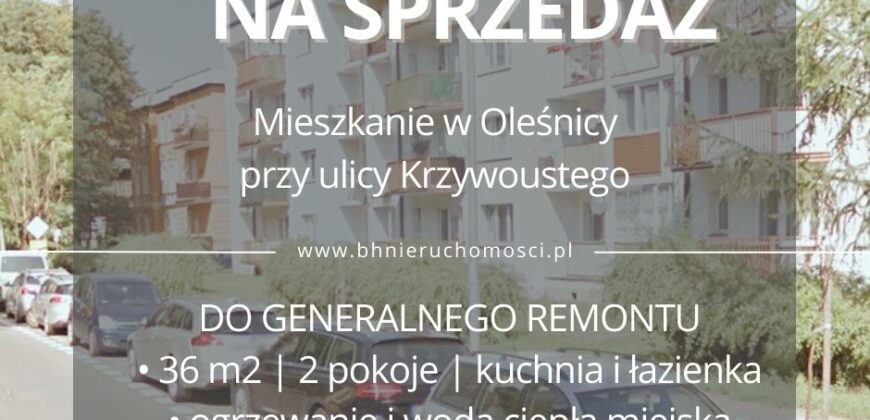 Mieszkanie do własnej aranżacji i pomysłu w Oleśnicy