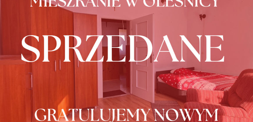 *** SPRZEDANE *** centrum Oleśnica I 57 m2 I piwnica I balkon