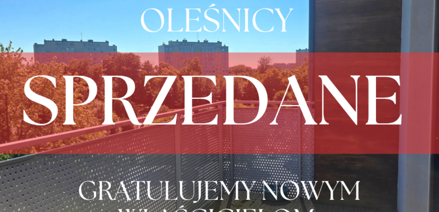 SPRZEDANE Mieszkanie w Oleśnicy I 2 pokoje I 40 m2 I świetna lokalizacja