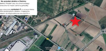 Na sprzedaż działka usługowa | produkcyjna Oleśnica, ulica Krzywoustego | powierzchnia: 9516 m2