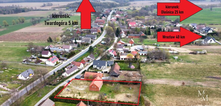Ciekawy dom pod miastem w cenie mieszkania Grabowno Małe I 25 km Oleśnica | 40 km Wrocław